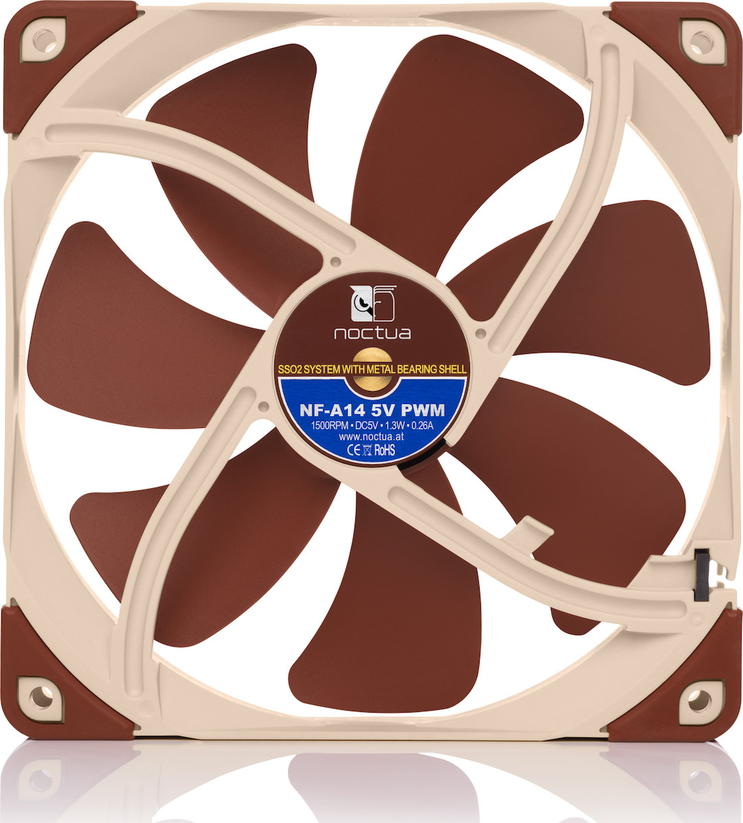 Noctua NF-A14 5V Case Fan 140mm Καφέ