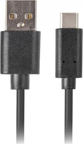 Lanberg USB 2.0 USB-C male - USB-A 0.5m (CA-USBO-10CU-0005-BK)