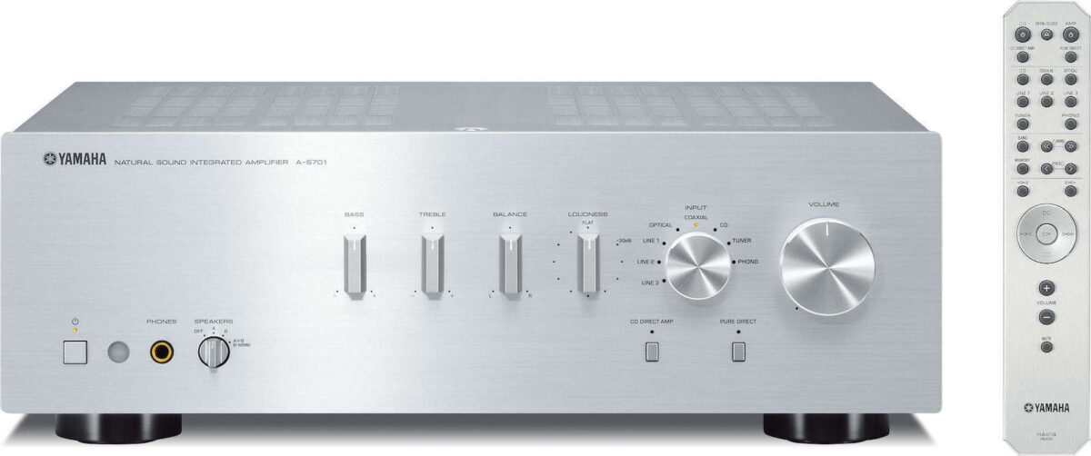 Yamaha A-S701 Ολοκληρωμένος Ενισχυτής Hi-Fi Stereo 160W/4Ω 100W/8Ω Ασημί - Image 1