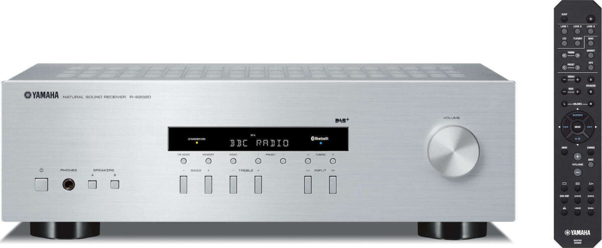 Yamaha R-S202D Ολοκληρωμένος Ενισχυτής Hi-Fi Stereo 115W/4Ω 140W/8Ω S090.31146 Ασημί - Image 1