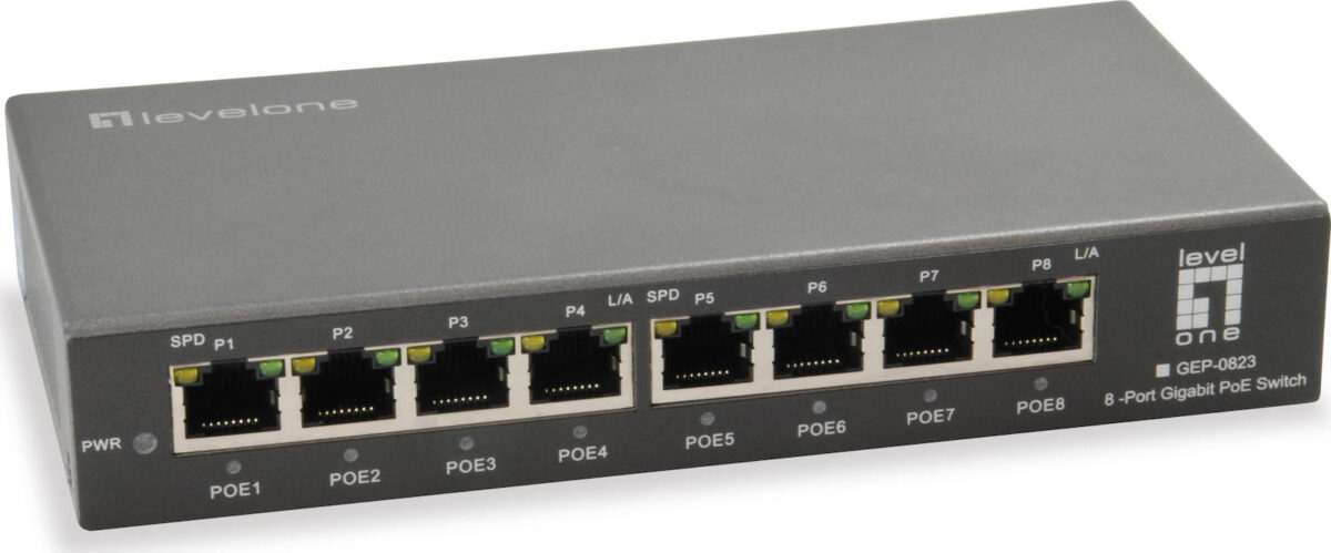 Level One GEP-0823 Unmanaged L2 PoE+ - Image 1