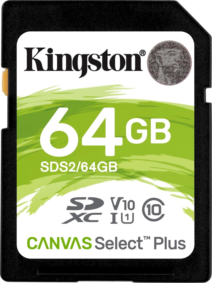 Kingston Canvas Select Plus SDXC 64GB Class 10 U1 V10 UHS-I - Image 1