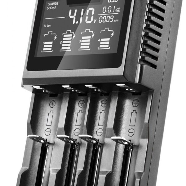 everActive UC-4000 Φορτιστής 4 Μπαταριών Li-ion/Ni-MH Μεγέθους AA/AAA/D/18650/16340/26650/14500