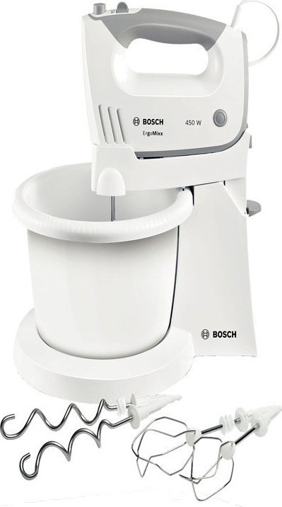 Bosch Μίξερ με Πλαστικό Κάδο 1.5lt Λευκό 450W