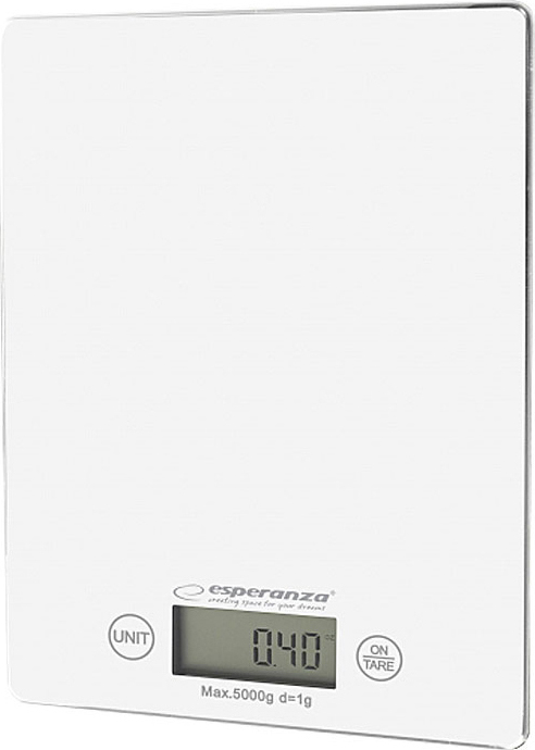 Esperanza Lemon Ψηφιακή Ζυγαριά Κουζίνας 1gr/5kg White