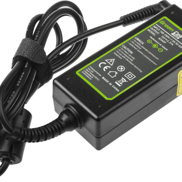 Green Cell Φορτιστής Laptop 45W 19V 2.37A για Asus με Αποσπώμενο Καλώδιο Τροφοδοσίας