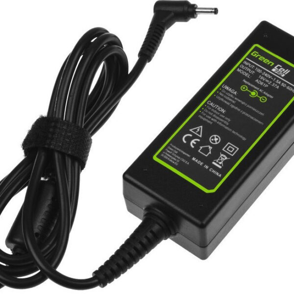 Green Cell Φορτιστής Laptop 45W 19V 2.37A για Asus με Αποσπώμενο Καλώδιο Τροφοδοσίας