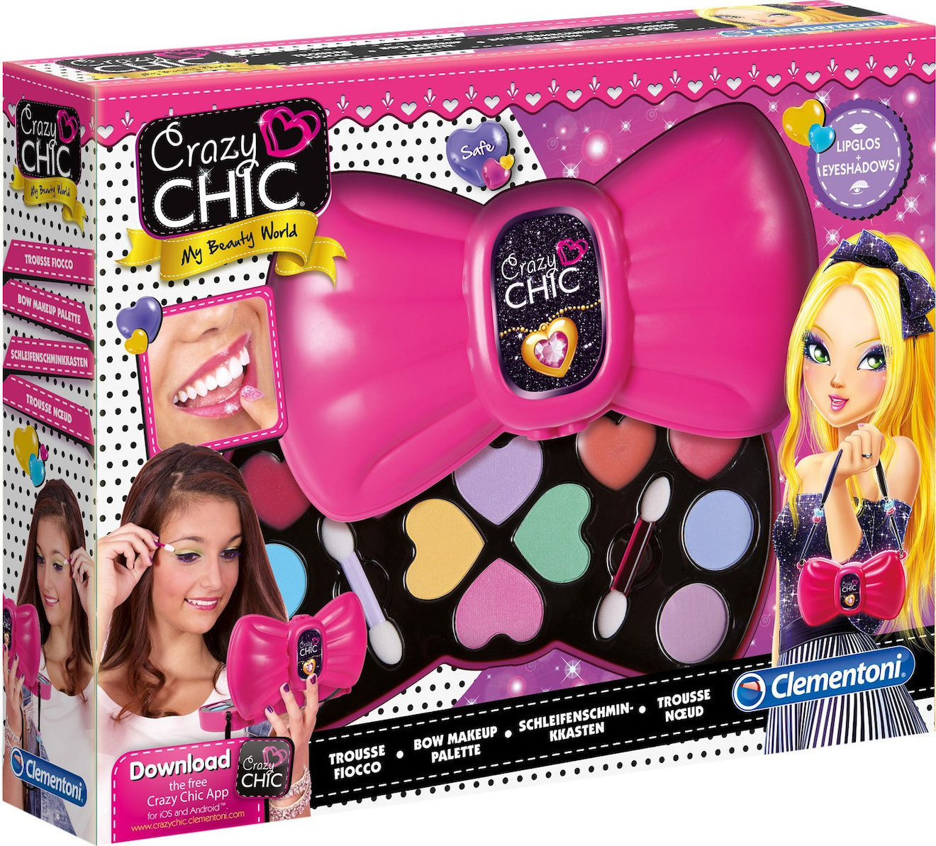 Clementoni Bow Makeup Palette Παιδικό Μακιγιάζ