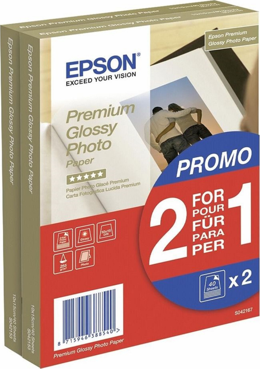 20200304145825_epson_premium_glossy_photo_paper_a6_10by15_255gr_80_fylla_c13s042167 Epson Premium Glossy Φωτογραφικό Χαρτί A6 (10x15) 255gr/m² για Εκτυπωτές Inkjet 80 Φύλλα - Image 1