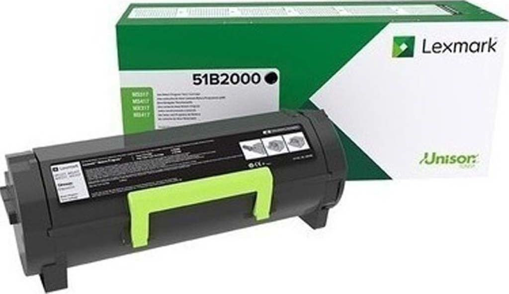 Lexmark 51B2000 Γνήσιο Toner Laser Εκτυπωτή Μαύρο Return Program 2500 Σελίδων