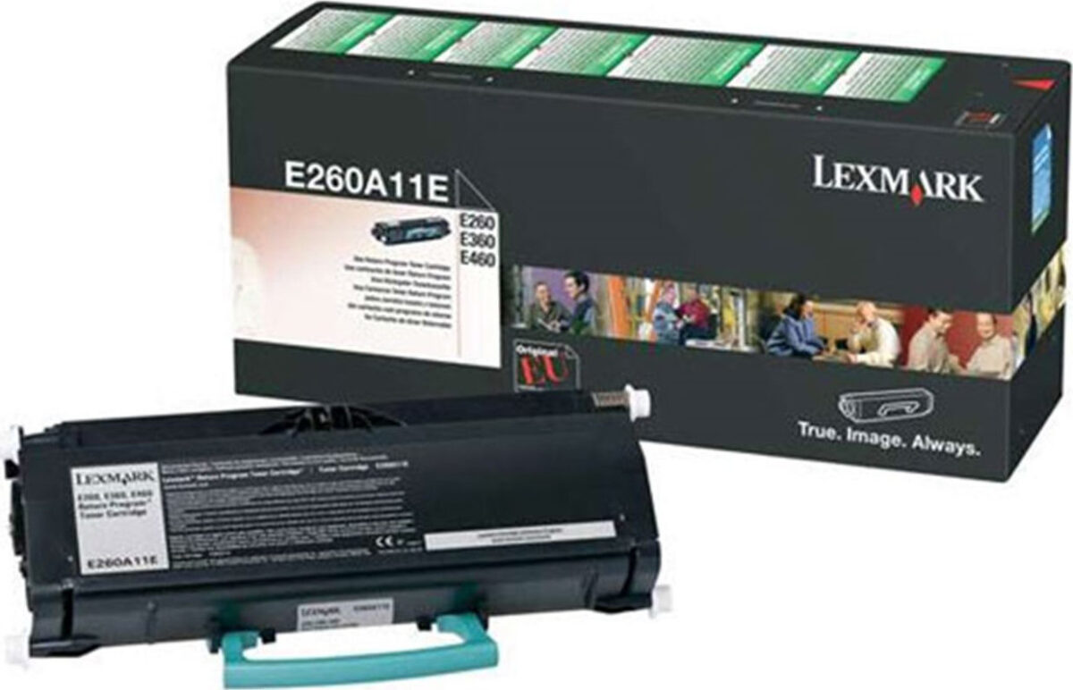 Lexmark E260A11E Γνήσιο Toner Laser Εκτυπωτή Μαύρο Return Program 3500 Σελίδων - Image 1