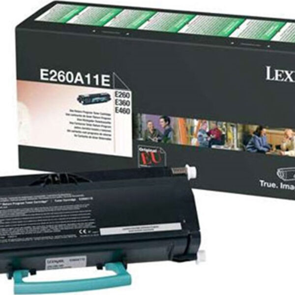 Lexmark E260A11E Γνήσιο Toner Laser Εκτυπωτή Μαύρο Return Program 3500 Σελίδων