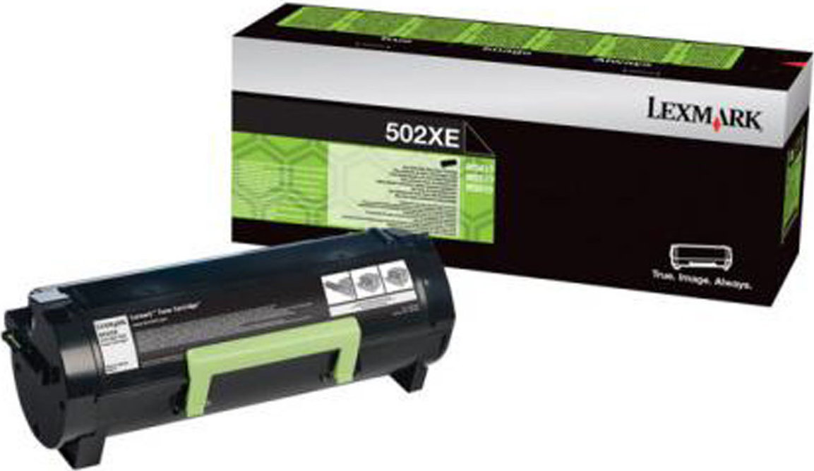 Lexmark 502XE Γνήσιο Toner Laser Εκτυπωτή Μαύρο High Yield Extra High Yield 10000 Σελίδων (50F2X0E)