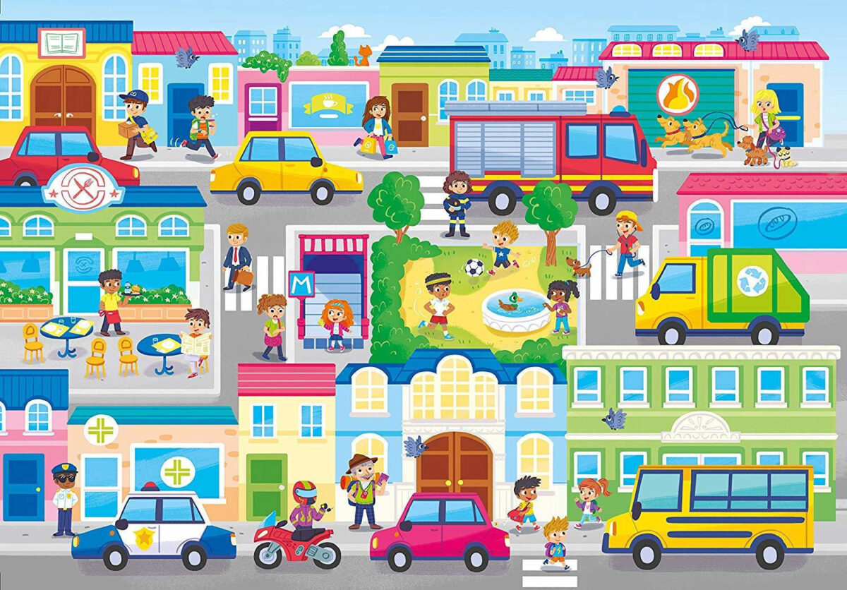 Παιδικό Puzzle In The City 104pcs για 6+ Ετών Clementoni - Image 2