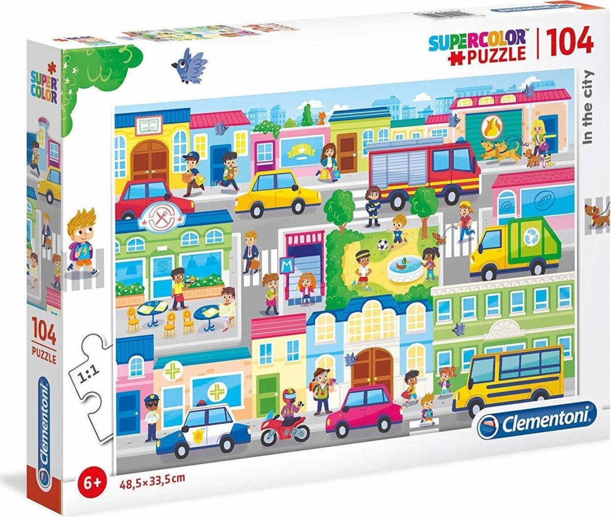 Παιδικό Puzzle In The City 104pcs για 6+ Ετών Clementoni - Image 1