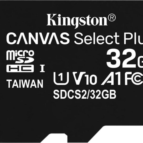 Kingston Canvas Select Plus microSDHC 32GB Class 10 U1 V10 A1 UHS-I