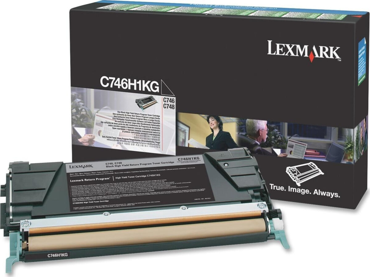 Lexmark C746H1KG Γνήσιο Toner Laser Εκτυπωτή Μαύρο High Yield 12000 Σελίδων - Image 1