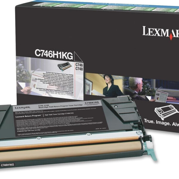Lexmark C746H1KG Γνήσιο Toner Laser Εκτυπωτή Μαύρο High Yield 12000 Σελίδων