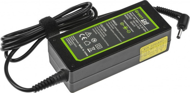 Green Cell Φορτιστής Laptop 65W 19V 3.42A για Asus με Αποσπώμενο Καλώδιο Τροφοδοσίας