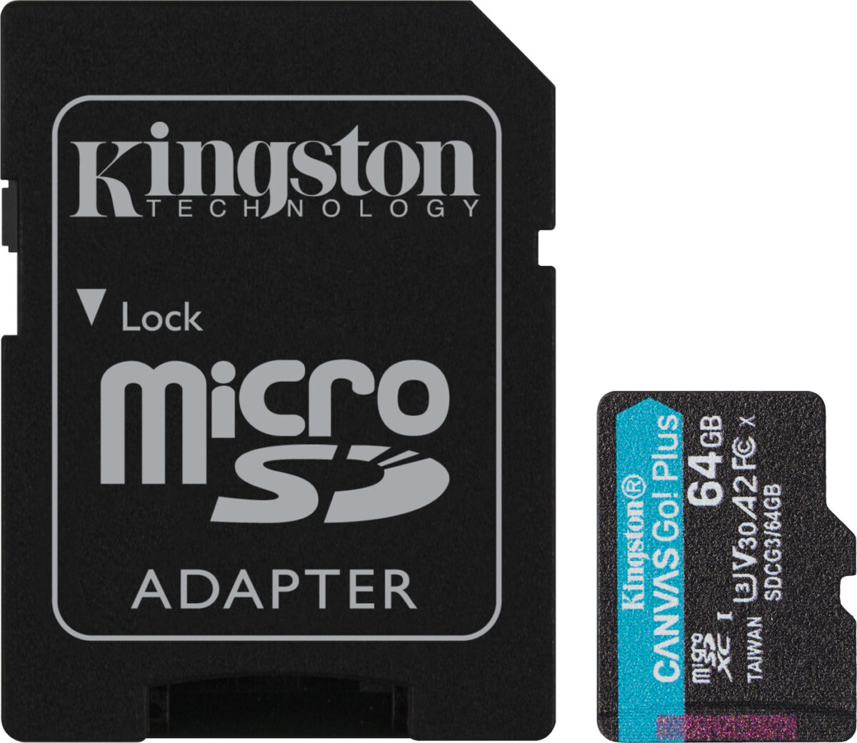 Kingston Canvas Go Plus microSDXC Class 10 U3 V30 A2 UHS-I - Image 1