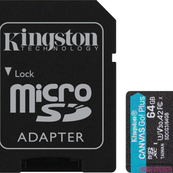 Kingston Canvas Go Plus microSDXC Class 10 U3 V30 A2 UHS-I