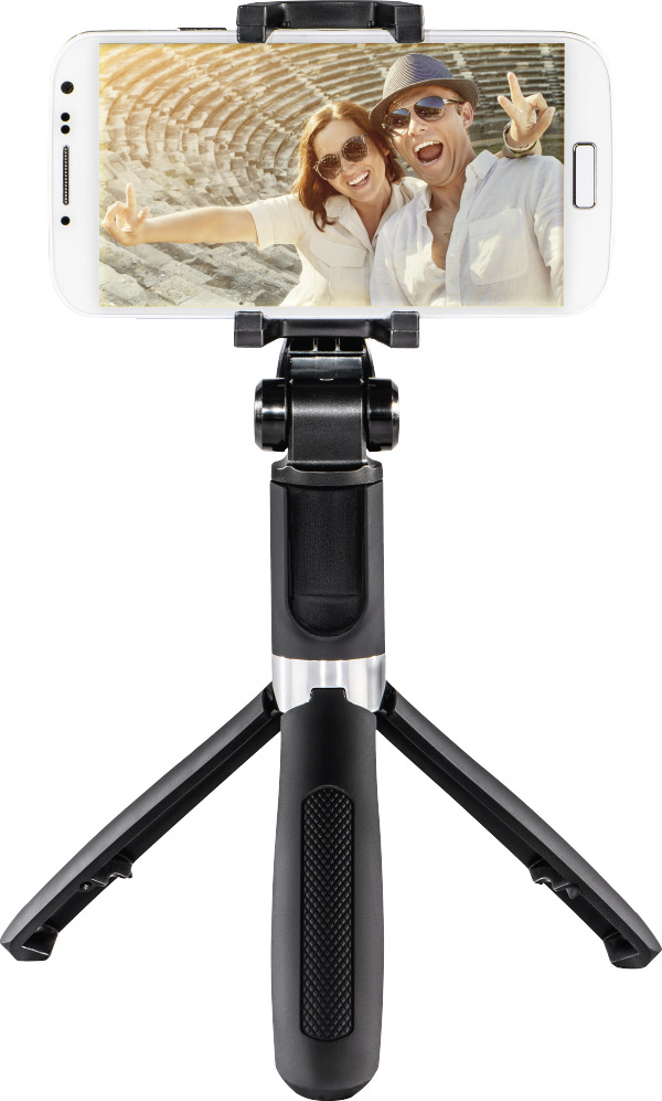 HAMA Funstand 57 Selfie Stick Τρίποδο Κινητού με Bluetooth Μαύρο