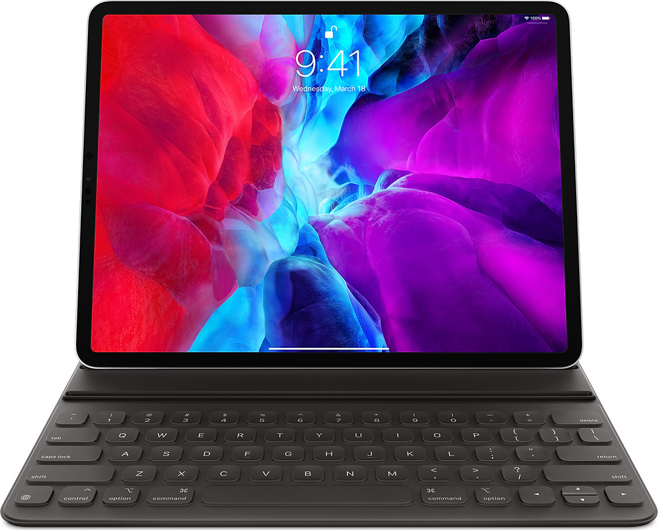 Apple Flip Cover με Πληκτρολόγιο Μαύρη (iPad Pro 2020 12.9") - Image 1