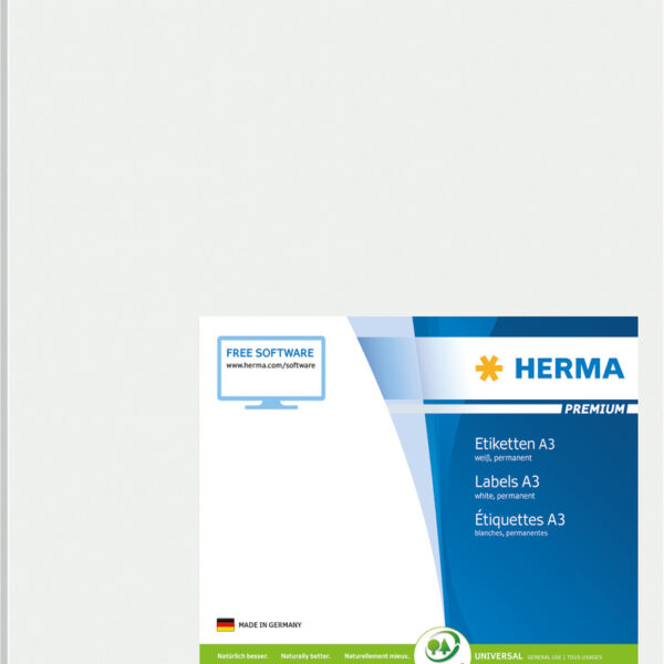 Herma 100 Αυτοκόλλητες Ετικέτες Α4 Ορθογώνιες 297x420mm