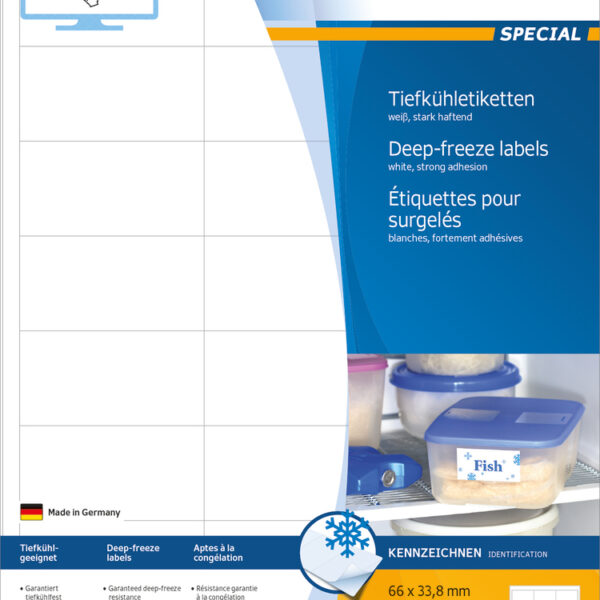 Herma 600 Αυτοκόλλητες Ετικέτες Α4 Ορθογώνιες 4389 66x33.8mm