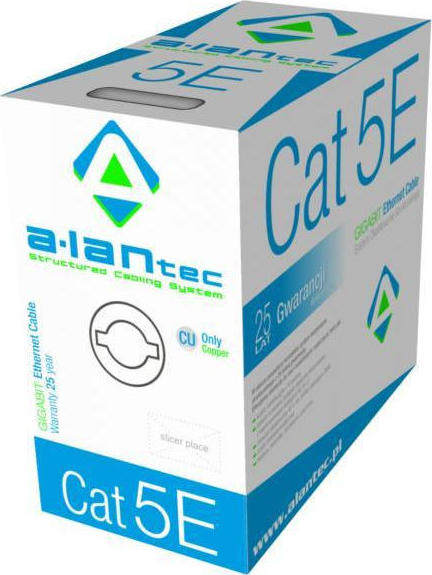 A-LAN U/UTP Cat.5e Καλώδιο Δικτύου Ethernet χωρίς ακροδέκτες 1τμχ