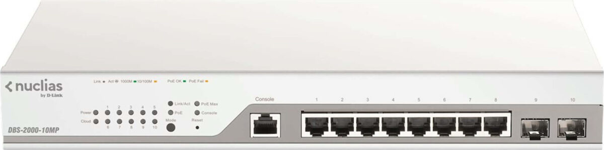 D-Link Nuclias DBS-2000-10MP Managed L2 PoE - Image 1