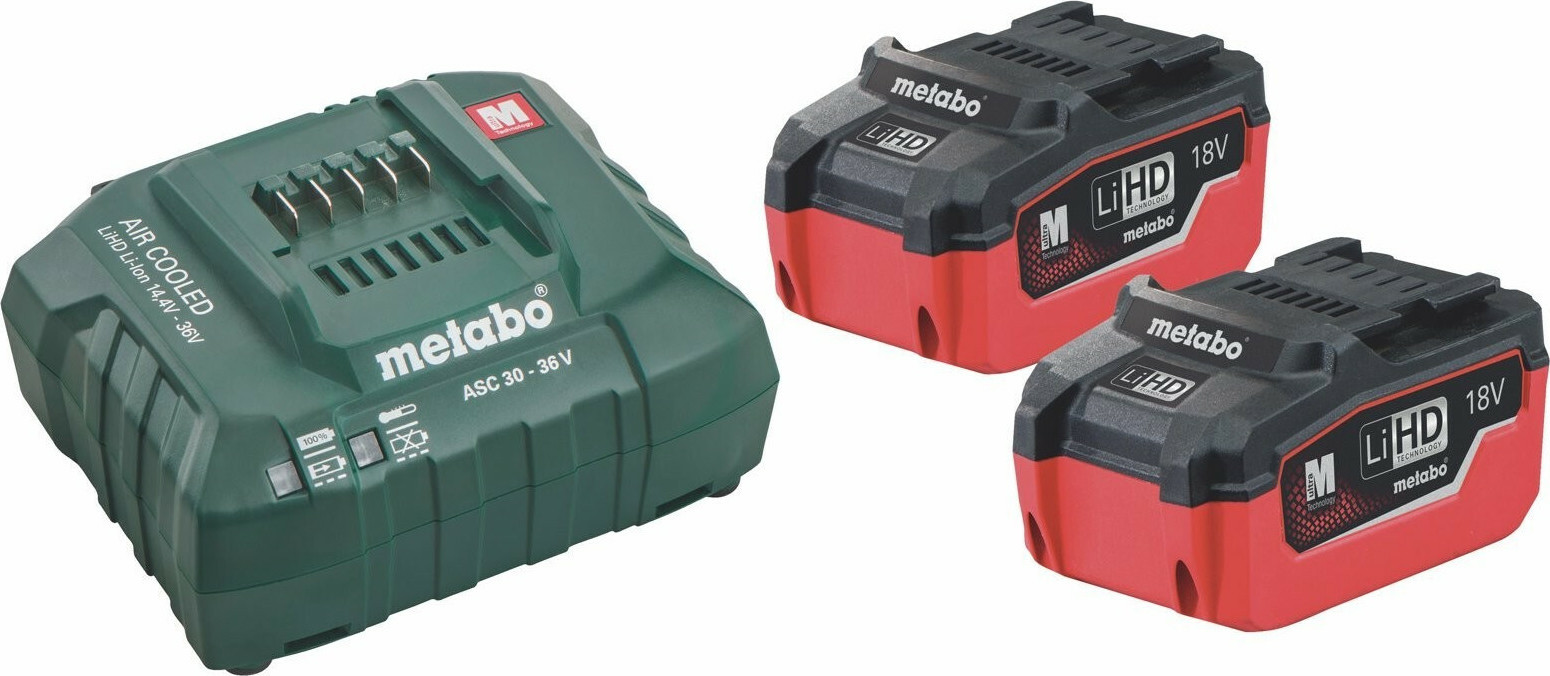 Metabo Σετ 2 Μπαταριών Εργαλείου Λιθίου 18V με Φορτιστή 685122000