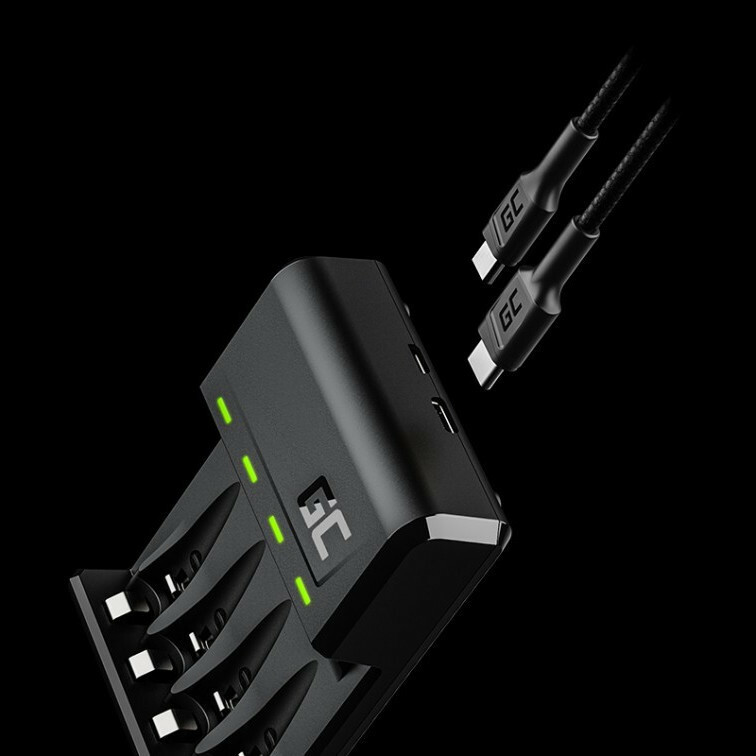 20200731110019_41de9391 Green Cell VitalCharger USB 4 Μπαταριών Ni-MH Μεγέθους AA/AAA - Image 3