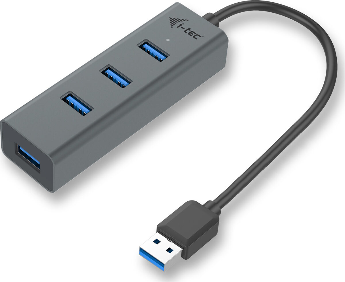 i-tec USB 3.0 Hub 4 Θυρών με σύνδεση USB-A Γκρι - Image 1