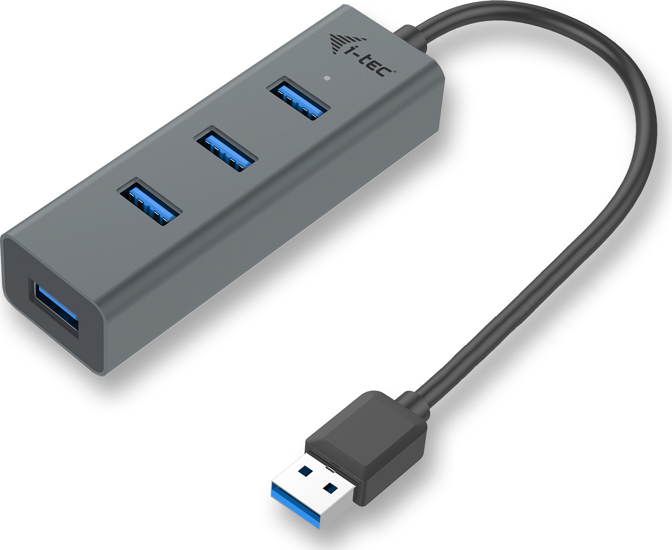 i-tec USB 3.0 Hub 4 Θυρών με σύνδεση USB-A Γκρι
