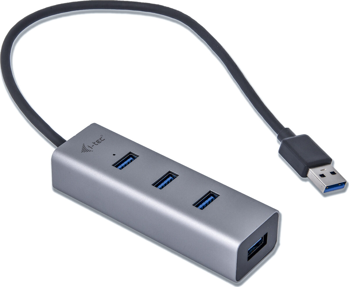 i-tec USB 3.0 Hub 4 Θυρών με σύνδεση USB-A Γκρι - Image 2