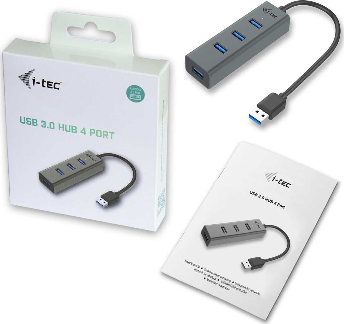 i-tec USB 3.0 Hub 4 Θυρών με σύνδεση USB-A Γκρι - Image 4