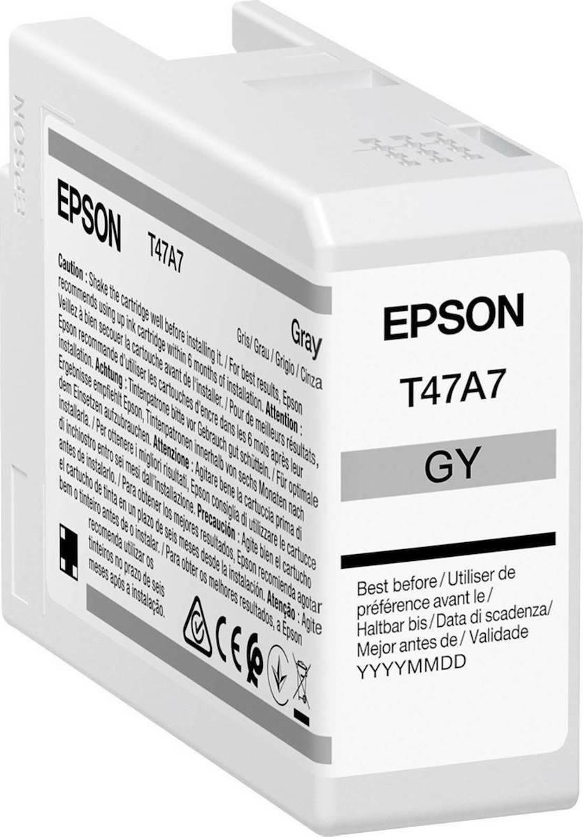 Epson T47A7 UltraChrome Pro 10 Γνήσιο Μελάνι Εκτυπωτή InkJet Γκρι (C13T47A700)