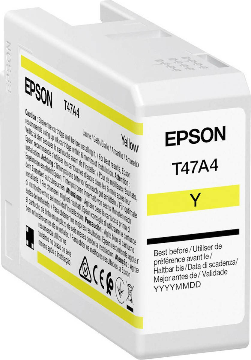Epson T47A4 UltraChrome Pro 10 Γνήσιο Μελάνι Εκτυπωτή InkJet Κίτρινο (C13T47A400)