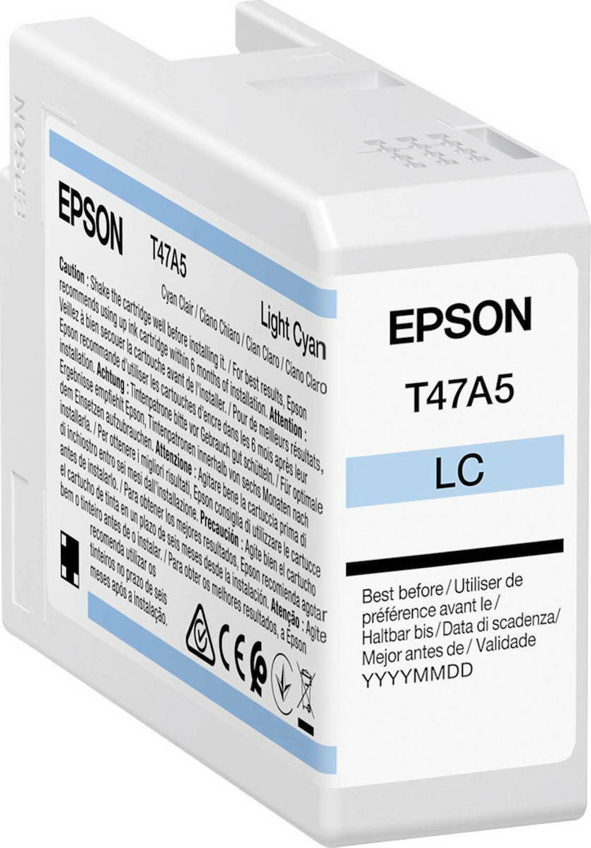 Epson T47A5 UltraChrome Pro 10 Γνήσιο Μελάνι Εκτυπωτή InkJet Ανοιχτό Κυανό (C13T47A500)