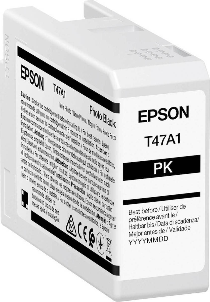 Epson T47A1 UltraChrome Pro 10 Γνήσιο Μελάνι Εκτυπωτή InkJet Photo Μαύρο (C13T47A100)