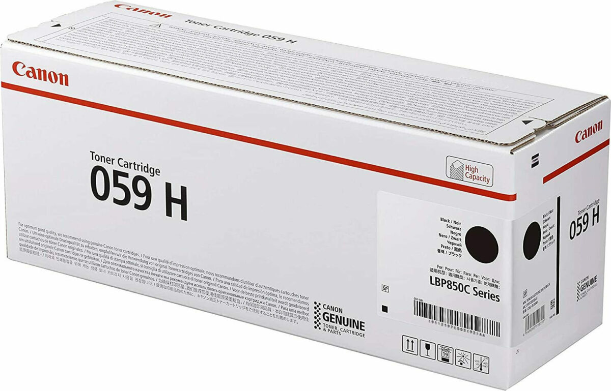 Canon 059H Γνήσιο Toner Laser Εκτυπωτή Κυανό 13500 Σελίδων (3626C001) - Image 1