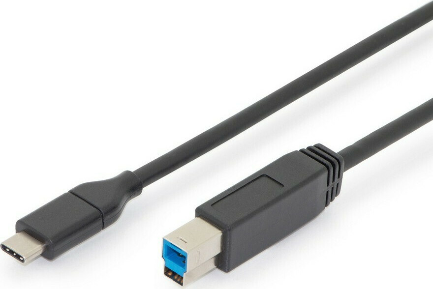 Digitus USB 3.1 USB-C male - USB-B 1.8m (AK-300149-018-S)