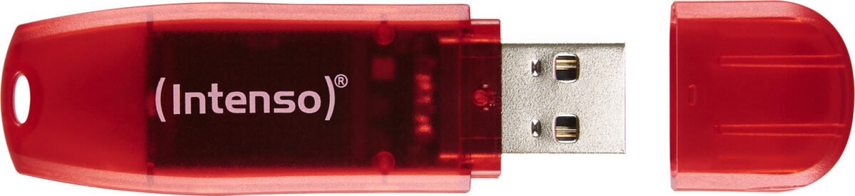 Intenso Rainbow Line 128GB USB 2.0 Κόκκινο - Image 2
