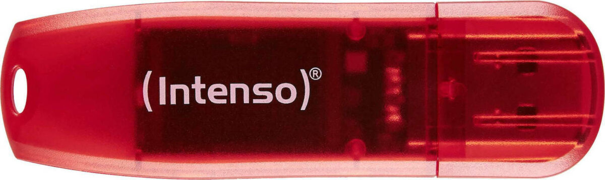 Intenso Rainbow Line 128GB USB 2.0 Κόκκινο - Image 1