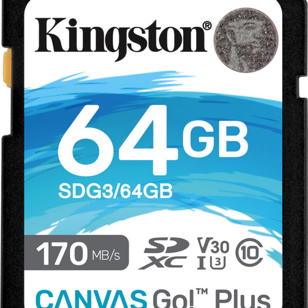 Kingston Canvas Go Plus SDXC Class 10 U3 V30 UHS-I