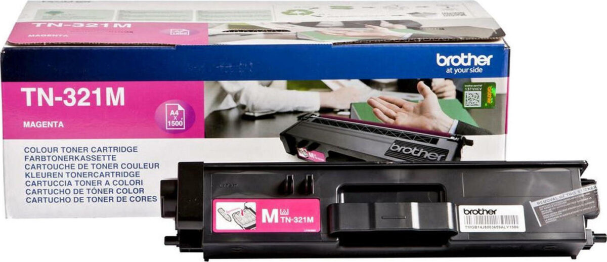 Brother TN-321M Γνήσιο Toner Laser Εκτυπωτή Ματζέντα 1500 Σελίδων (TN-321M) - Image 1