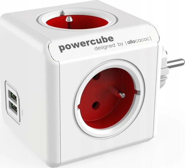 Allocacoc Original PowerCube 4 Θέσεων με 2 USB-A Γαλλίας