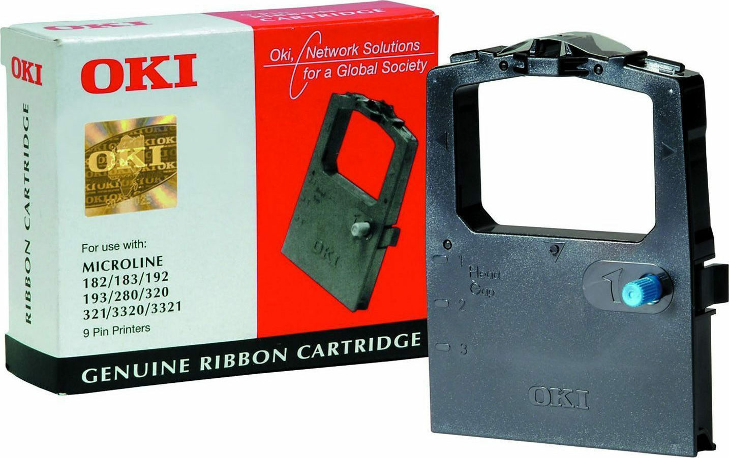 OKI Γνήσια Μελανοταινία για Microline 182/183/192/193/280/320/321/3320/3321 1τμχ (09002303)