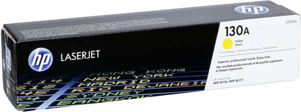 HP 130A Γνήσιο Toner Laser Εκτυπωτή Κίτρινο 1000 Σελίδων (CF352A) - Image 2